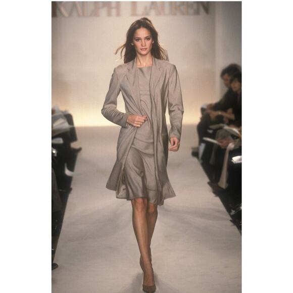 Ralph Lauren Collection Purple Label Long Blazer Wool Coat 1998 Runway Vintage L - Picture 6 of 15